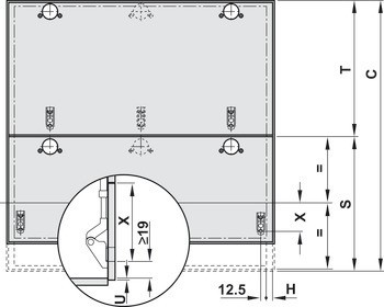 Kabelový rozvod, Blum Servo-Drive, s koncovkou kabelu Blum Servo-Drive, pro zkrácení na míru