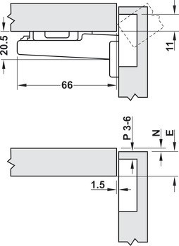 Kabelový rozvod, Blum Servo-Drive, s koncovkou kabelu Blum Servo-Drive, pro zkrácení na míru