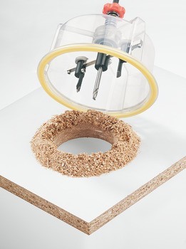 Karbidová vykružovačka, Max. řezná hloubka: 30 mm (jedna strana), 60 mm (z obou stran)