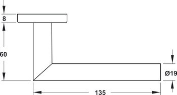 Klika na rozetě, rezidenční sektory, nerez, Startec, LDH 2171, rozeta