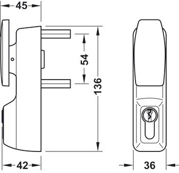 Klika, pro PED 200 a 210, v souladu s EN 1125, Startec