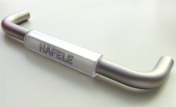 Klip pro popisek pro nábytkovou úchytku, plast transparentní, k naklapnutí