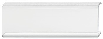 Klip pro popisek pro nábytkovou úchytku, transparentní plast, k nacvaknutí