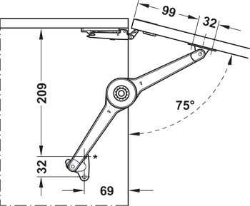 Klopna, Häfele Duo forte, individuální kování