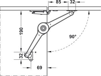 Klopna, Häfele Duo forte, individuální kování