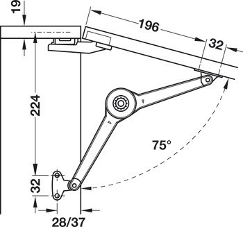 Klopna, Häfele Duo forte, individuální kování