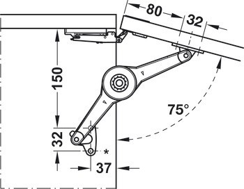 Klopna, Häfele Free Duo standard, individuální kování