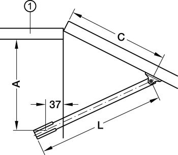 Klopna, pro dřevěné výklopy, se zajišťovacím mechanismem