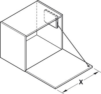 Klopna s tažným lankem, pro výklopy ze dřeva a s hliníkovým rámečkem, s nastavitelným brzdicím efektem