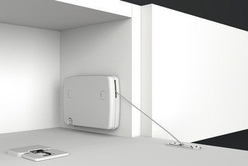 Klopna s tažným lankem, s tažným lankem, úhel otevření lze nastavit