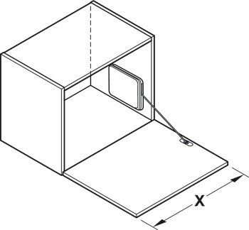Klopna s tažným lankem, s tažným lankem, úhel otevření lze nastavit