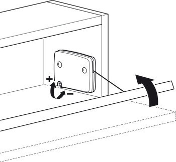 Klopna s tažným lankem, s tažným lankem, úhel otevření lze nastavit