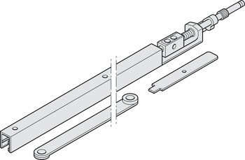Kluzná lišta, G96 GSR, pro úzká pasivní křídla, Dorma