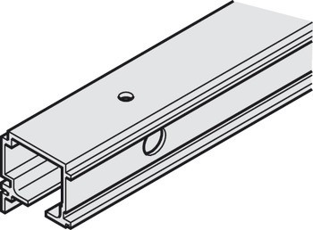 kombinovaná kolejnice, předvrtaná, pro montáž na stěnu nebo montáž na strop, 39 x 41 mm (Š x V)