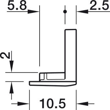 Koncová krytka, Pro Häfele Loox5 Profile 1106