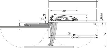 Koncová krytka pro mechanismus otevírání dveří se spojovacím táhlem, Pro Swingfront 17 FB