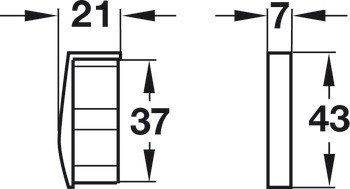 Koncová krytka, zinková slitina