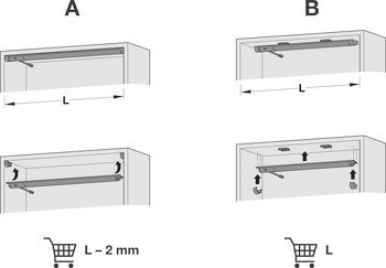 Sada koncové krytky, pro Häfele Loox profil 2194