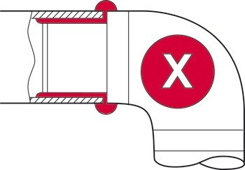 Koncový díl relingu, Plochý, k nalepení, systém barového relingu