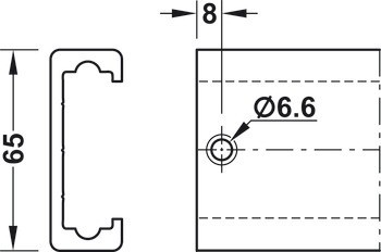 Koncový doraz, Obnovovací konzole, Accuride 0116