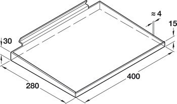 Konzole a police, S podpěrou vodorovného zatížení