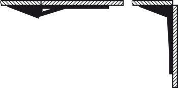 Konzole, pro prodloužení stolu, sklopná, nosnost 30 kg na pár