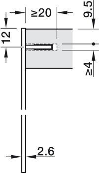 Konzole,  Pro skryté připevnění police
