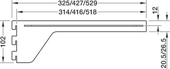 Konzole,  Pro skryté připevnění police