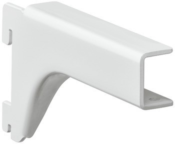 Konzole, Pro vložení dřevěných polic, se 2 vrtanými otvory Ø 5 mm