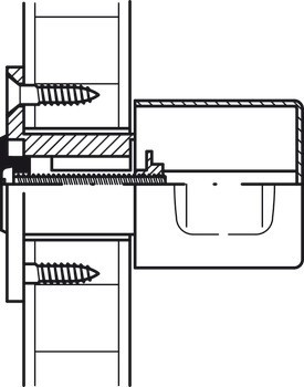 Koule, Häfele Symo EC, pevná, délka 33 mm, pro sériovou výrobu