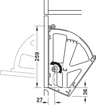 Kování botníku, s 1, 2 nebo 3 oddíly