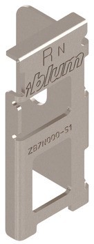 Kování dřevěného zadního panelu, Blum, pro Legrabox pure/free