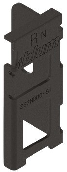 Kování dřevěného zadního panelu, Blum, pro Legrabox pure/free