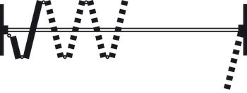 Kování pro dřevěné skládací dveře, Häfele Slido D-Fold21 50A / 50B, sada