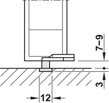 Kování pro dřevěné skládací dveře, Häfele Slido D-Fold21 50A / 50B, sada