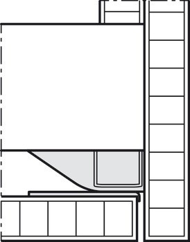 Kování pro otočně/posuvně skládací dveře, Hawa Folding Concepta III 20 Pull