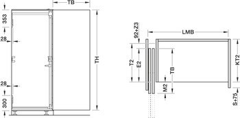 Kování pro otočně/posuvně skládací dveře, Hawa Folding Concepta III 20 Pull