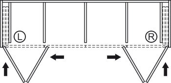 Kování pro otočně/posuvně skládací dveře, Hawa Folding Concepta III 20 Pull