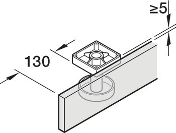 Kování pro otočně/posuvně skládací dveře, Hawa Folding Concepta III 20 Pull