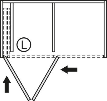 Kování pro otočně/posuvně skládací dveře, Hawa Folding Concepta III 20 Pull