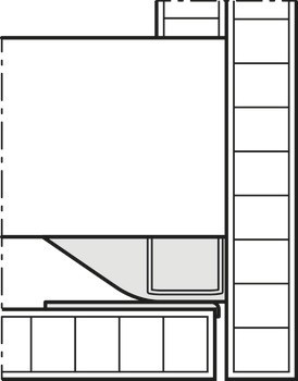 Kování pro otočně/posuvně skládací dveře, Hawa Folding Concepta III 20 Pull