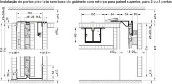 Kování pro otočně/posuvně skládací dveře, Hawa Folding Concepta III 25 Pull
