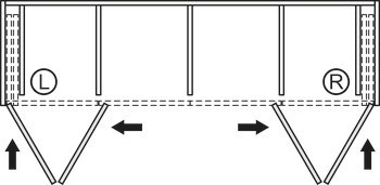 Kování pro otočně/posuvně skládací dveře, Hawa Folding Concepta III 25 Pull