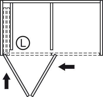Kování pro otočně/posuvně skládací dveře, Hawa Folding Concepta III 25 Push