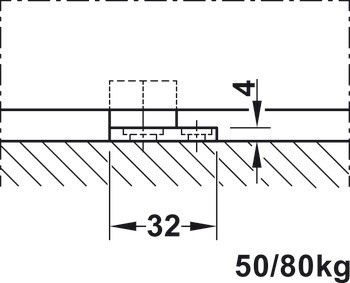 Kování pro posuvné dveře, 50A / 80A / 120A