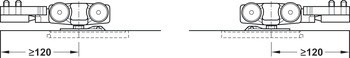 Kování pro posuvné dveře, Häfele Slido D-Line11 240C, sada