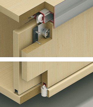 Kování pro posuvné dveře, EKU Combino 35 IF, sada