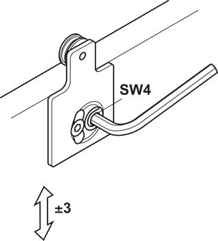 Kování pro posuvné dveře, Hawa Combino 20/35 MF, Mixfront, sada