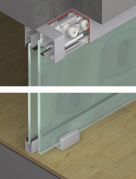 Kování pro posuvné dveře, Hawa Porta 100 GW/GWF, sada