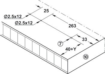 Kování pro posuvné dveře, Finetta F-Flush54 100A, sada